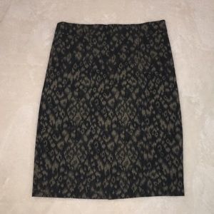 Tahari Leopard Print Pencil Skirt